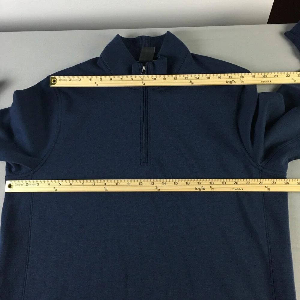 Nike Dri Fit Sweatshirt Mens XL Navy Blue Long sleeve Logo‎ Swoosh Performance